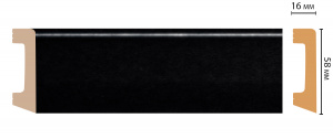 Плинтус композитный напольный DECOMASTER D234-195ДМ