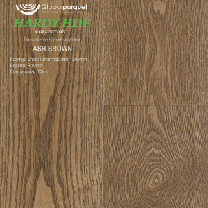 Паркетная доска Global parquet HARDY / Ясень Brown (Коричневый) /