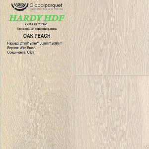 Паркетная доска Global parquet HARDY / Дуб Peach (Персиковый) /