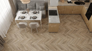 Каменно-полимерная плитка SPC Alpine Floor CHEVRON ALPINE / Дуб Синистра ECO 18-6