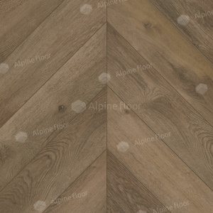Кварц-виниловая плитка Alpine Floor CHEVRON ALPINE LVT / Дуб Насыщенный ECO 20-4